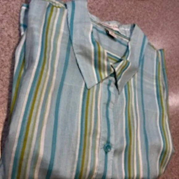 Coldwater Creek No Iron Woman's 2X 3/4 sleeve blouse. GUC - Picture 6 of 12